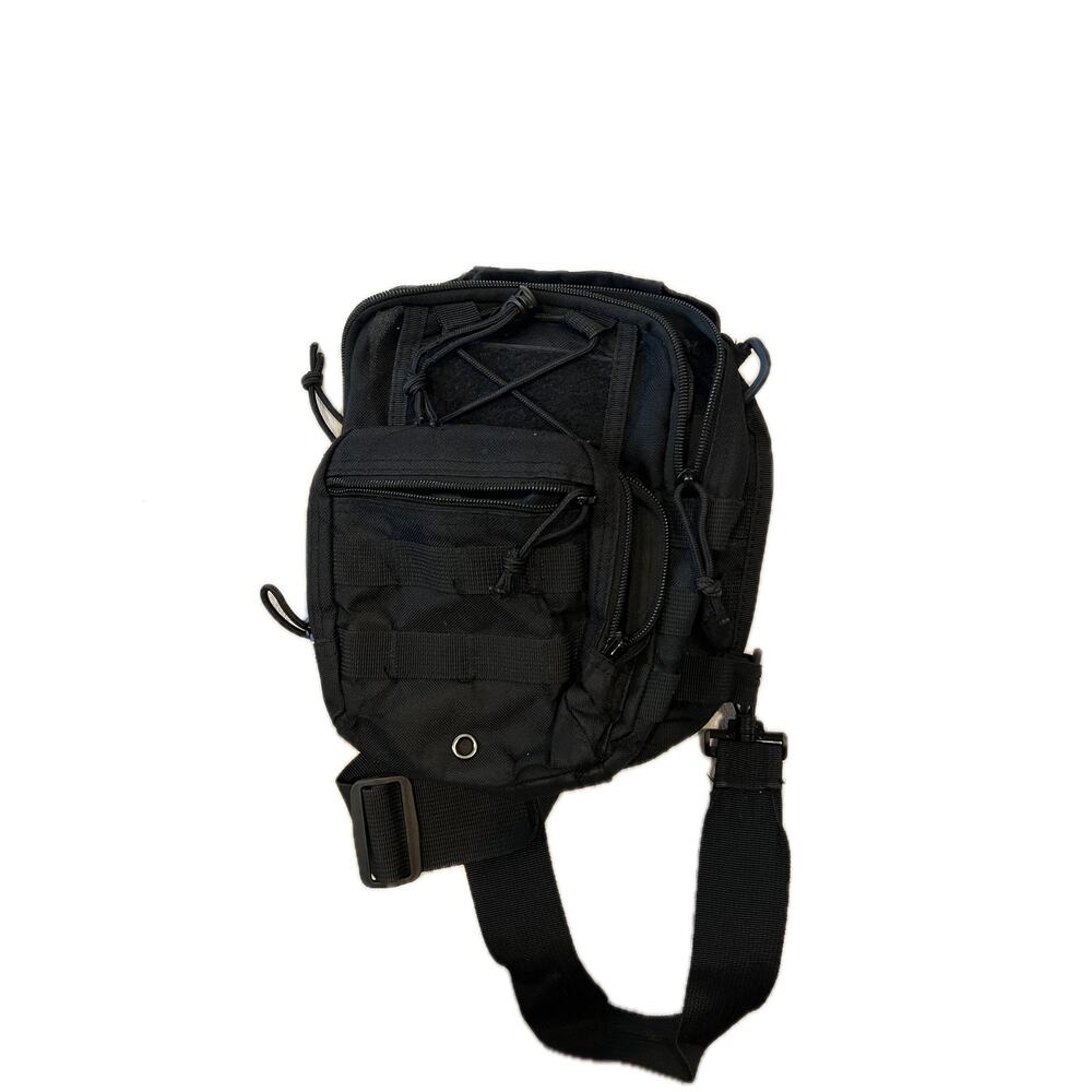 Shoulder Sling Small Military Tactical Black Backpack